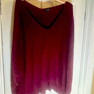 Maroon poncho size XL